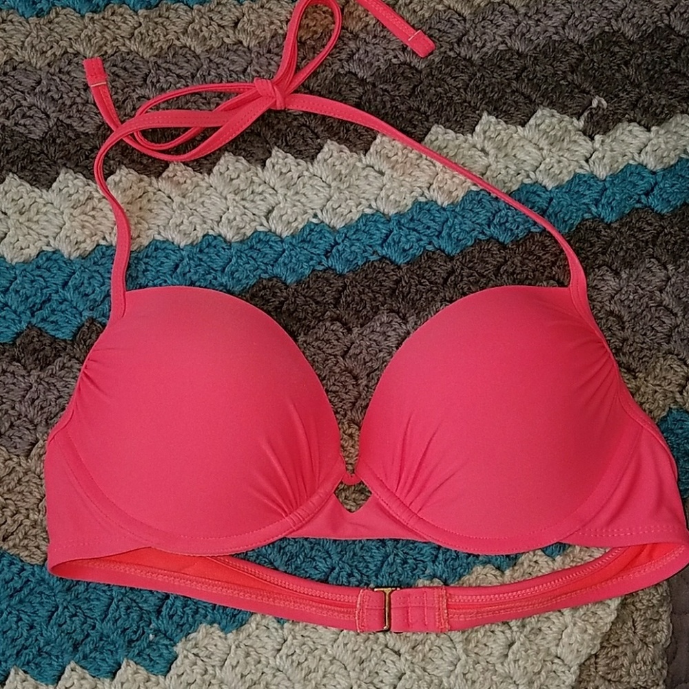 Coral Swim Top